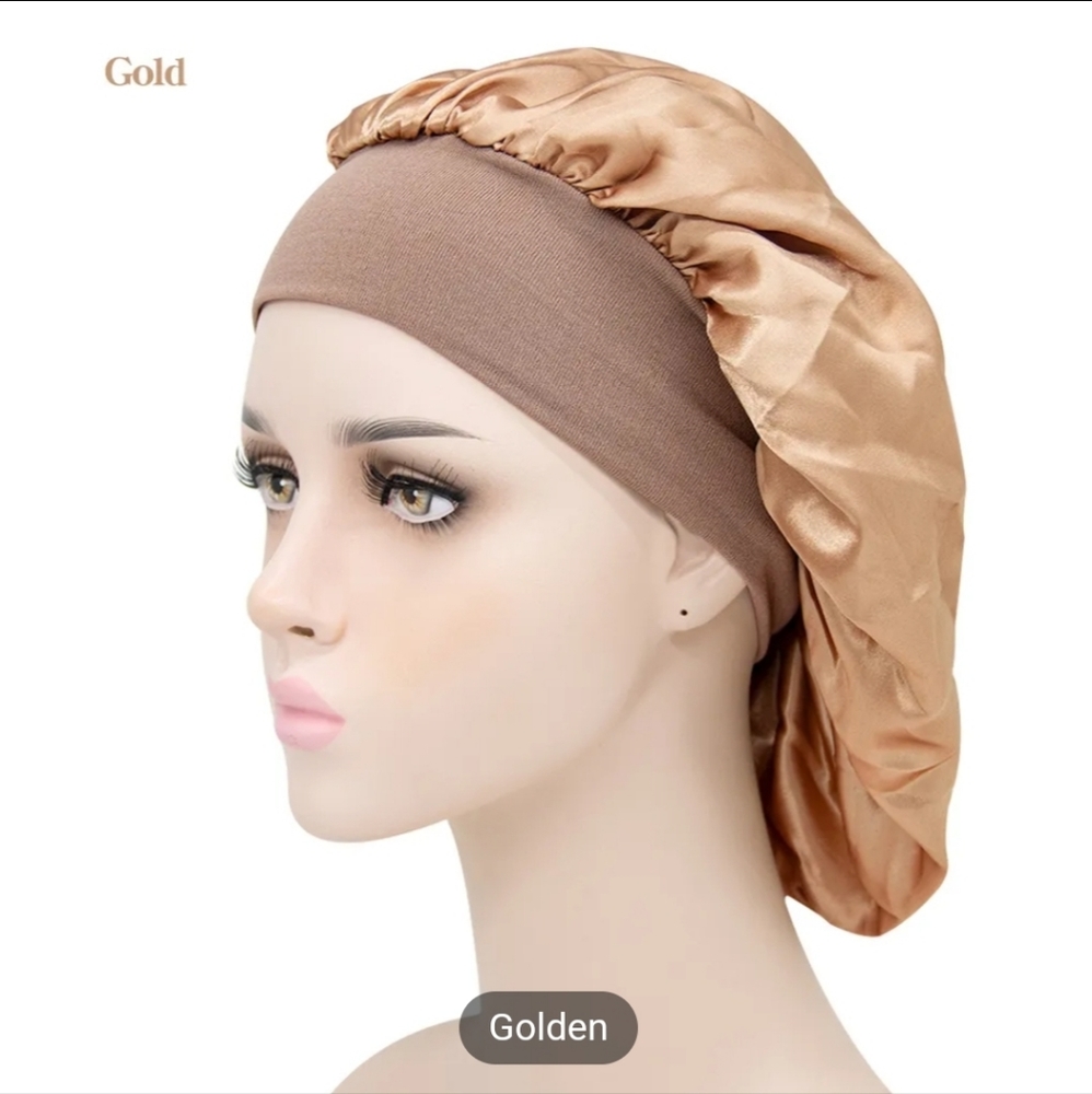 Gold Satin Cap